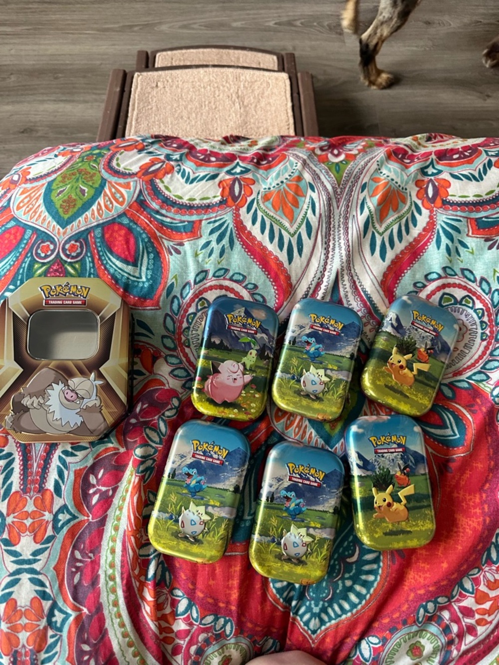 Pokemon Collectible Tin Set - Yellow, Blue, Green TINS ONLY